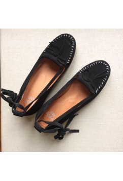 Grace Black Suede Crepe Sole